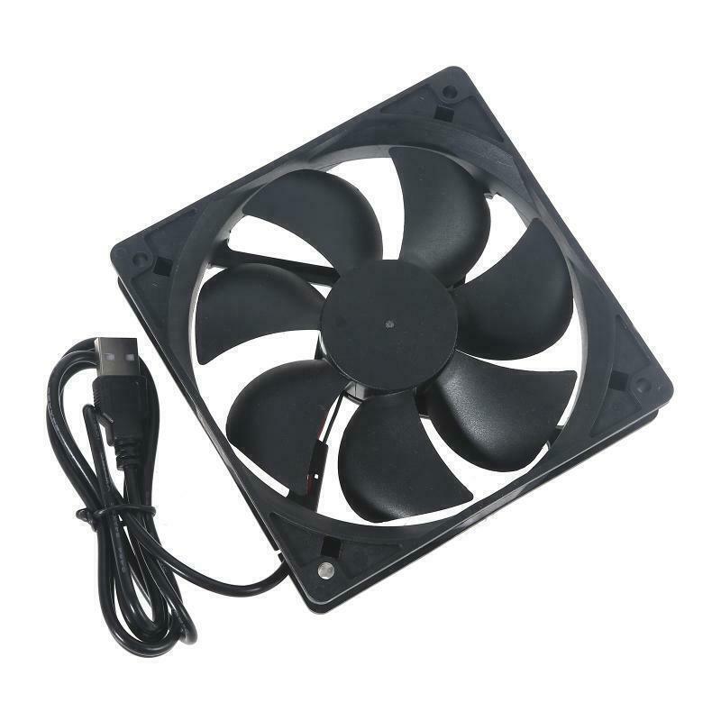 2Pcs 120Mm Usb Cooling Fan Silent Fan Computer Case Pc Cpu Case Dc 5V Office Au