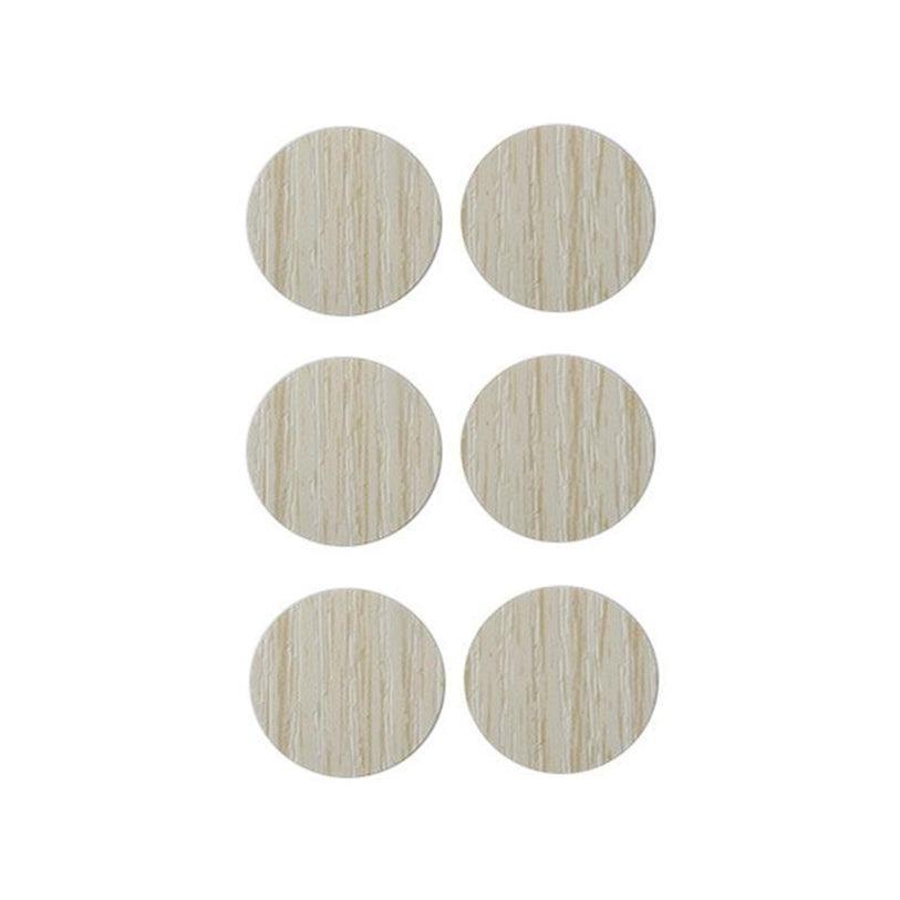 54 X Self Adhesive Decorative Screw Cover Caps Holes Cams Furniture Kitchen 20mm - PC 192