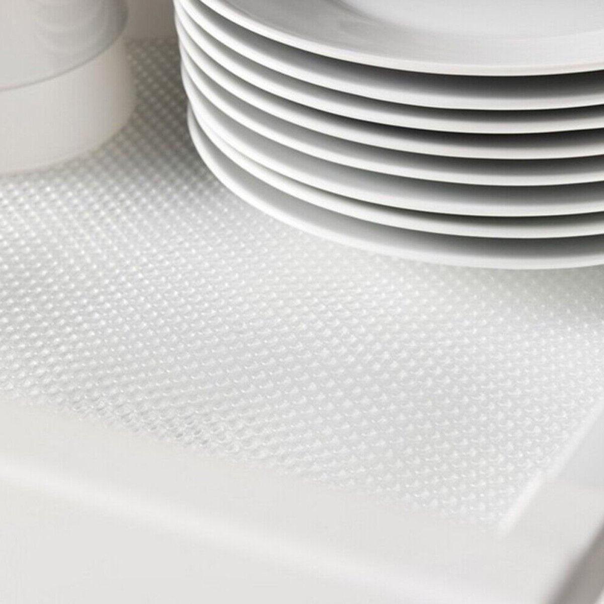 5 Roll EVA Anti Moisture Drawer Mat Cabinet Pad Kitchen Dustproof Placemat - Transparent Convex-45*150cm