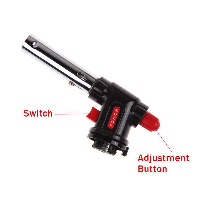 Butane Gas Torch Blow Lighter Flame Burner for Welding BBQ Kitchen Baking