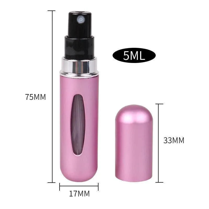 Travel Portable Mini Reusable Perfume Atomizer Bottle Scent Pump Spray 5Ml  Au
