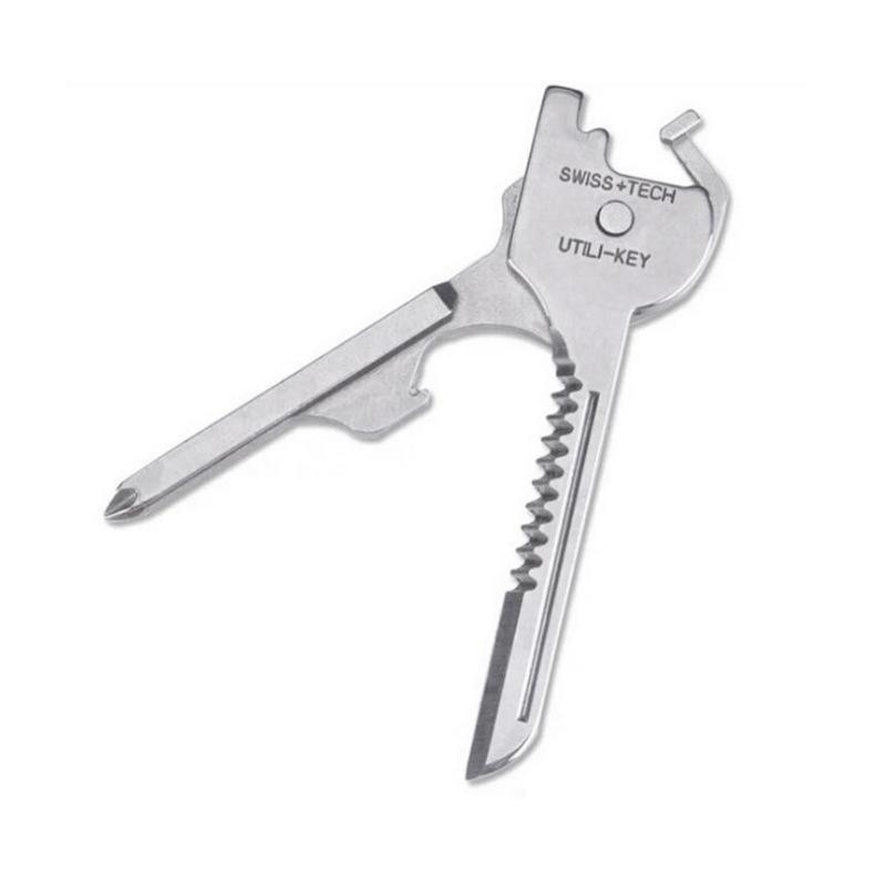 Utili-Key 6 in 1 Key Ring Chain Multi-tool Pocket Knife Screwdriver Swiss Tech