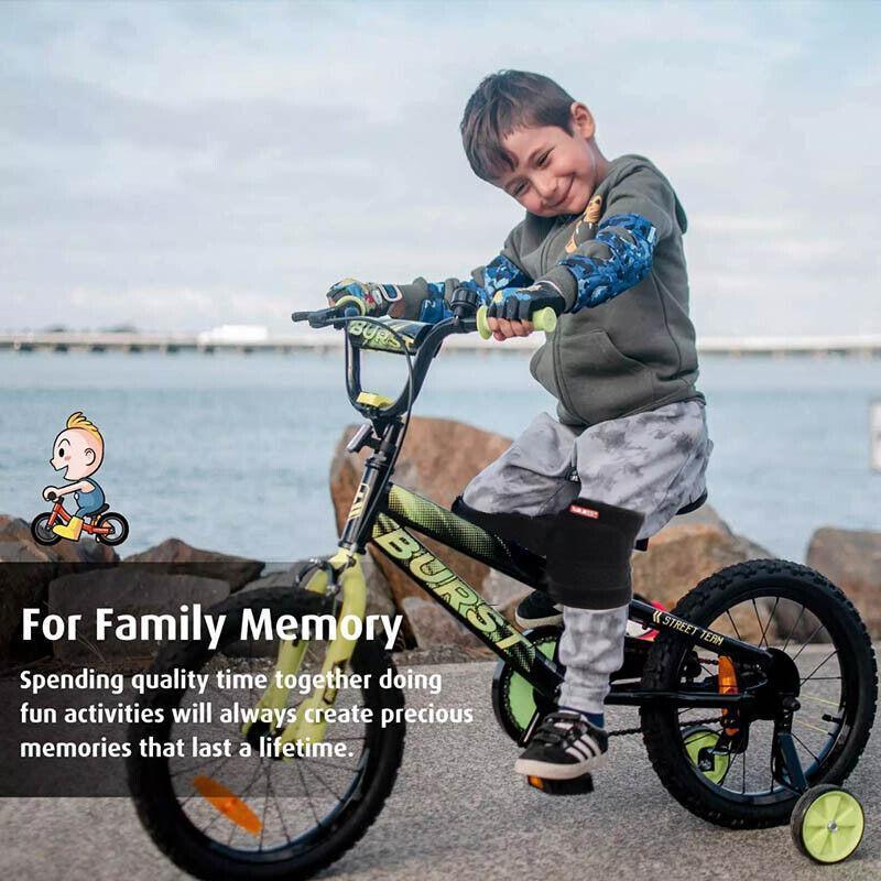 AOLIKES S Size Knee Pad Crash Proof Anti-Slip for Young Users Sports Protection - Blue