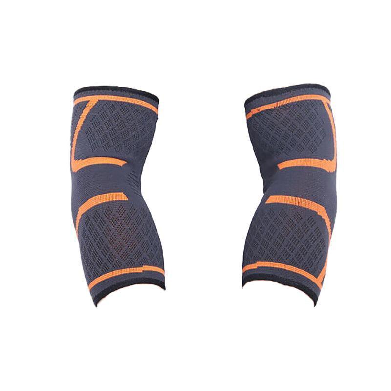 L Size AOLIKES Elbow Brace Support Compression Arm Sleeve Sport Gym Joint Pain Relief - Blue *1 Unit