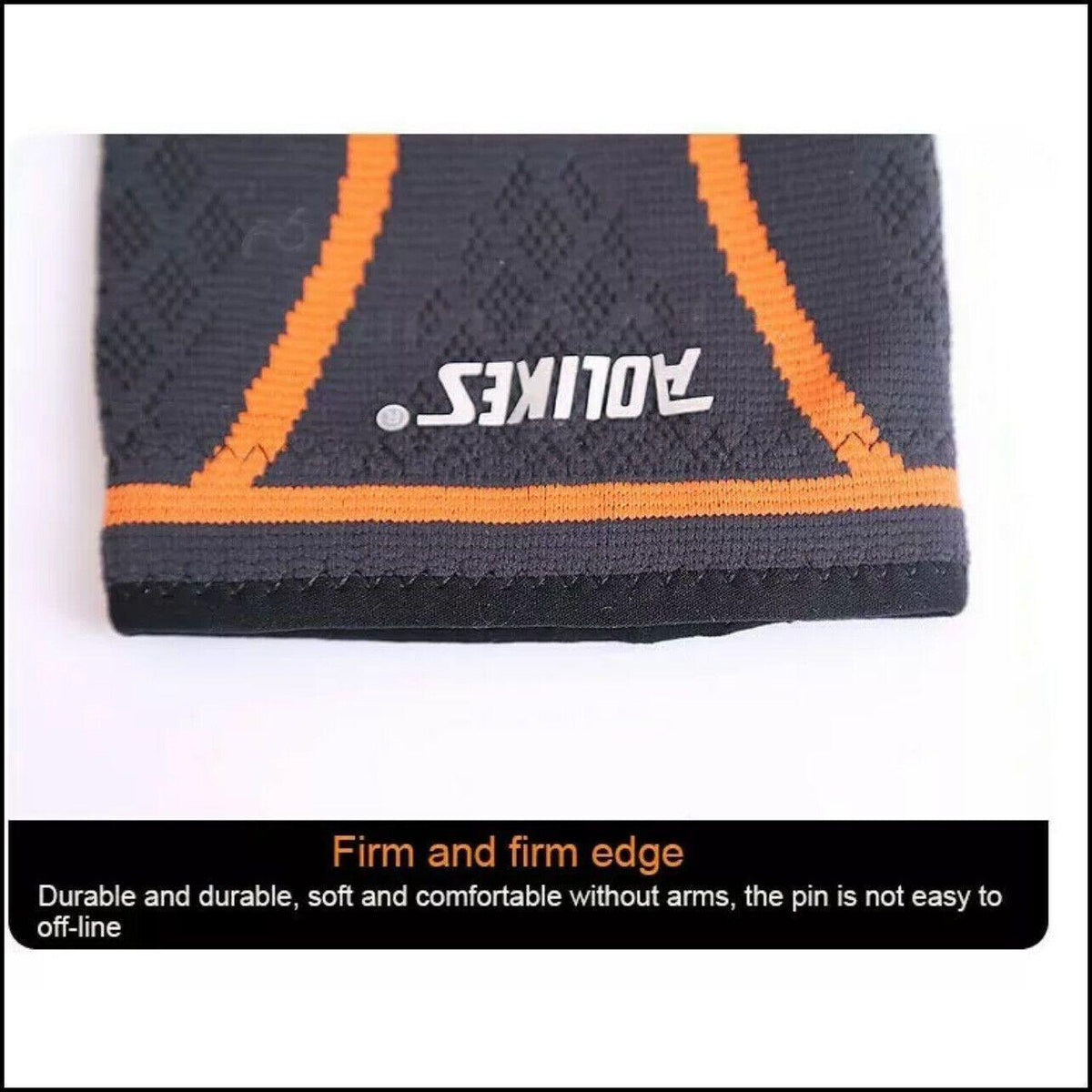 L Size AOLIKES Elbow Brace Support Compression Arm Sleeve Sport Gym Joint Pain Relief - Orange *1 Unit