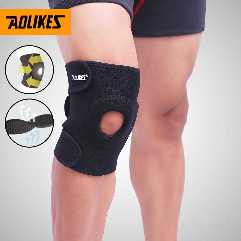 Aolikes Elastic Adjustable Knee Brace Fastener Patella Support Gym Relief Strap - 1 Unit