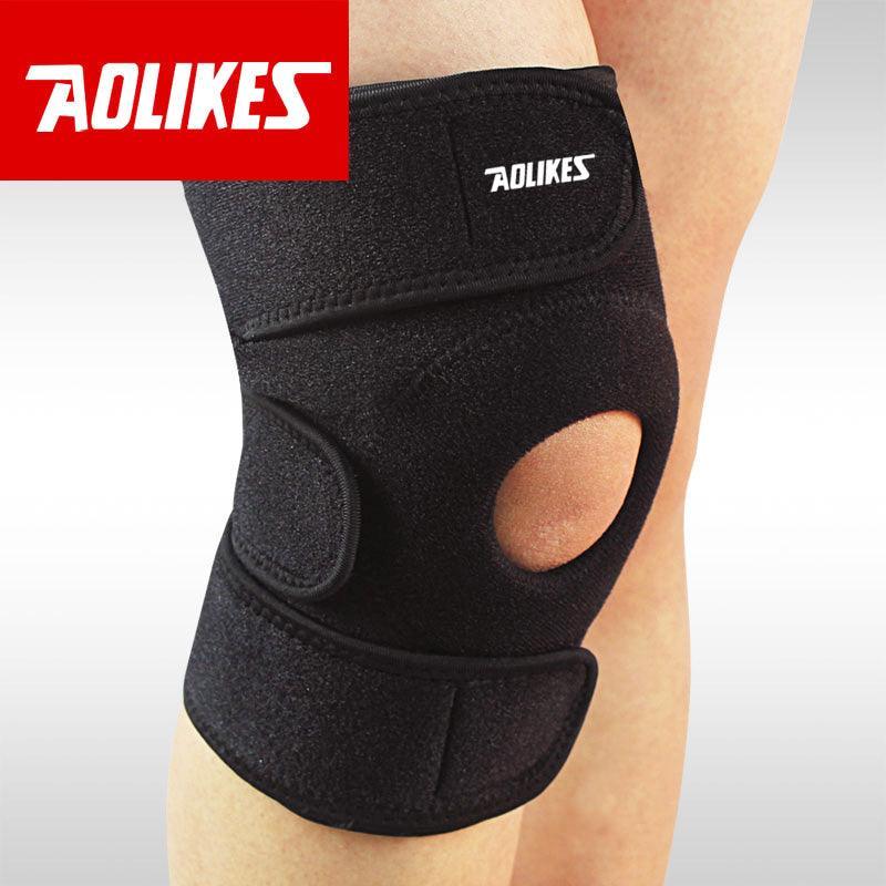 Aolikes Elastic Adjustable Knee Brace Fastener Patella Support Gym Relief Strap - 1 Unit