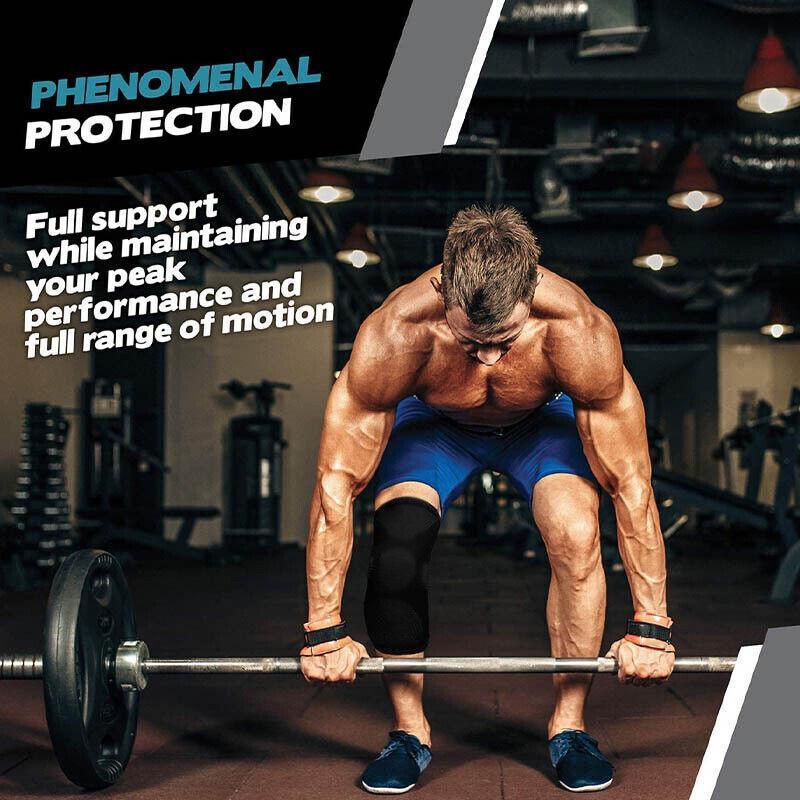 Aolikes Compression Knee Brace Full Leg Sleeve Support Thigh High Sports Gym Au - L