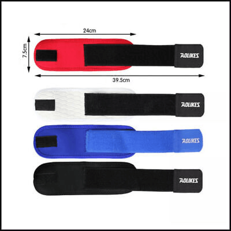 Aolikes Adjustable Sports Gym Wrist Support Brace Wrap Band Wristband Strap Au - Black+Grey