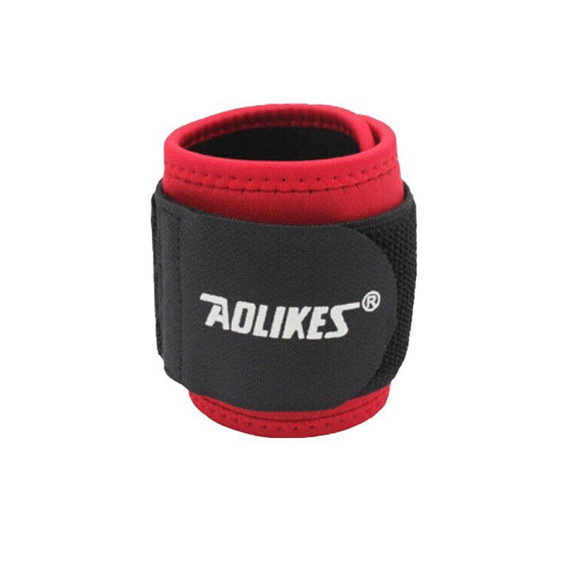 Aolikes Adjustable Sports Gym Wrist Support Brace Wrap Band Wristband Strap Au - Black+Purple
