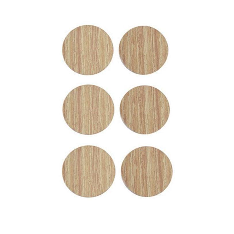 54 X Self Adhesive Decorative Screw Cover Caps Holes Cams Furniture Kitchen 20mm - PC 205