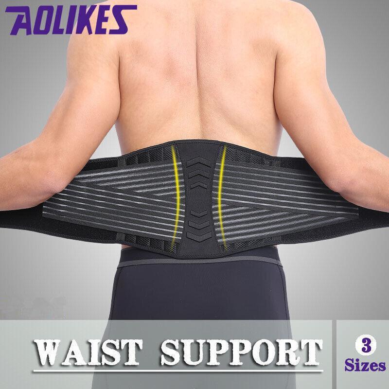 Posture Waist Trimmer Lumbar Lower Support Belt Pain Relief Back Brace Strap Au - XL (105-116CM)