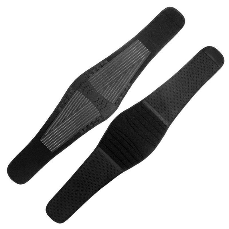 Posture Waist Trimmer Lumbar Lower Support Belt Pain Relief Back Brace Strap Au - XL (105-116CM)