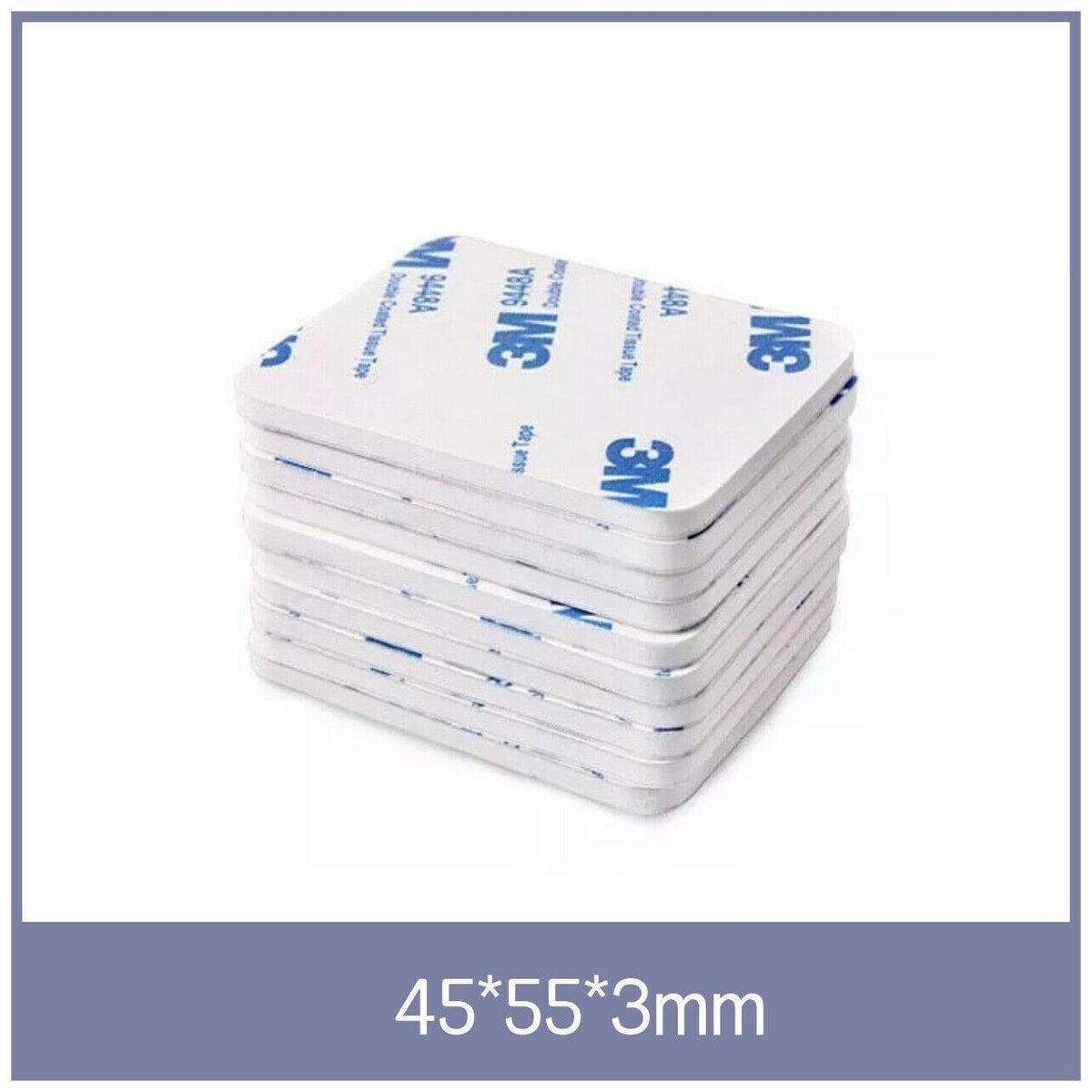 Square 25 x 20 x 3mm 3M Double Sided Foam Sticker Tape Self Adhesive Pads - 4pcs