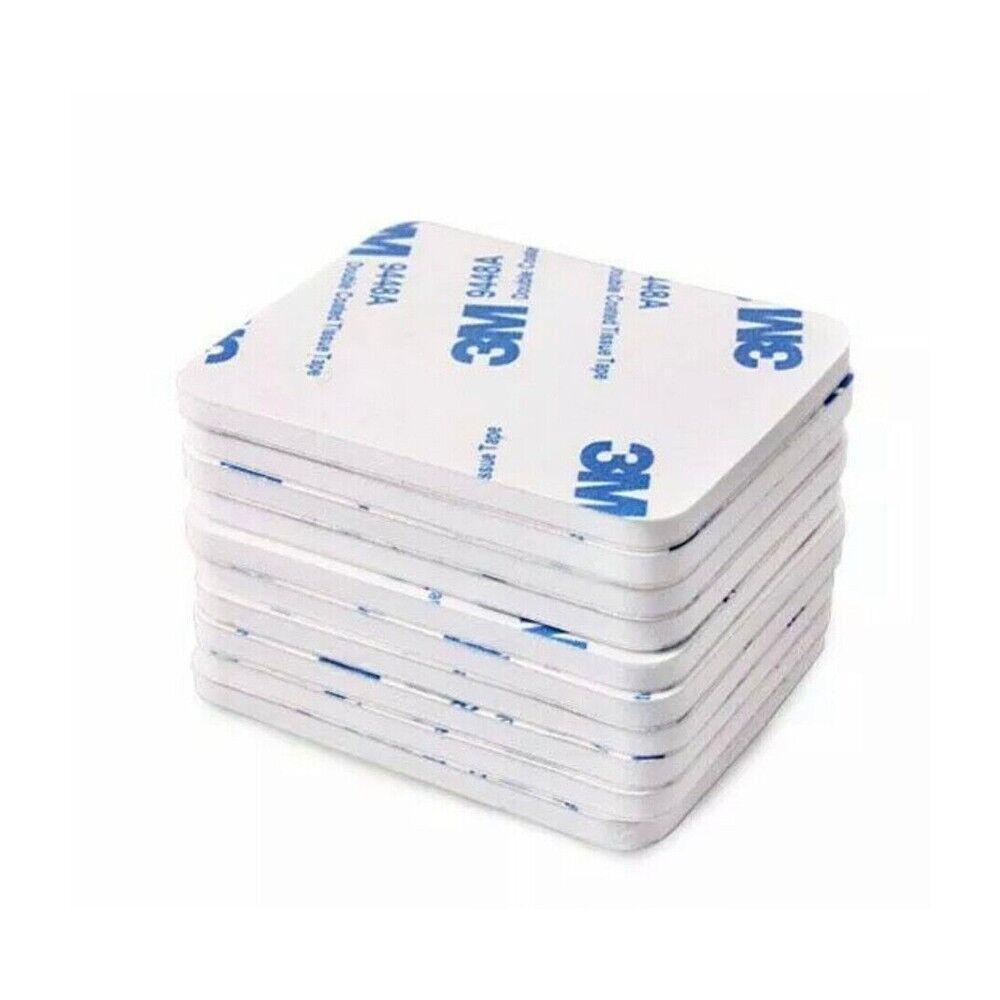 Square 55 x 45 x 3mm 3M Double Sided Foam Sticker Tape Self Adhesive Pads - 12pcs