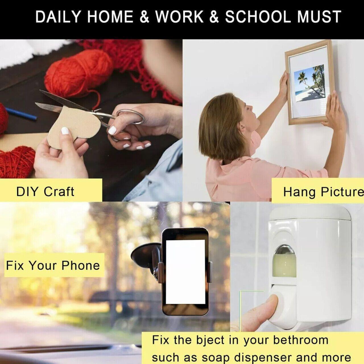 Round 60 x 3mm 3M Double Sided Foam Sticker Tape Side Wall Car Self Adhesive Pads - 6pcs