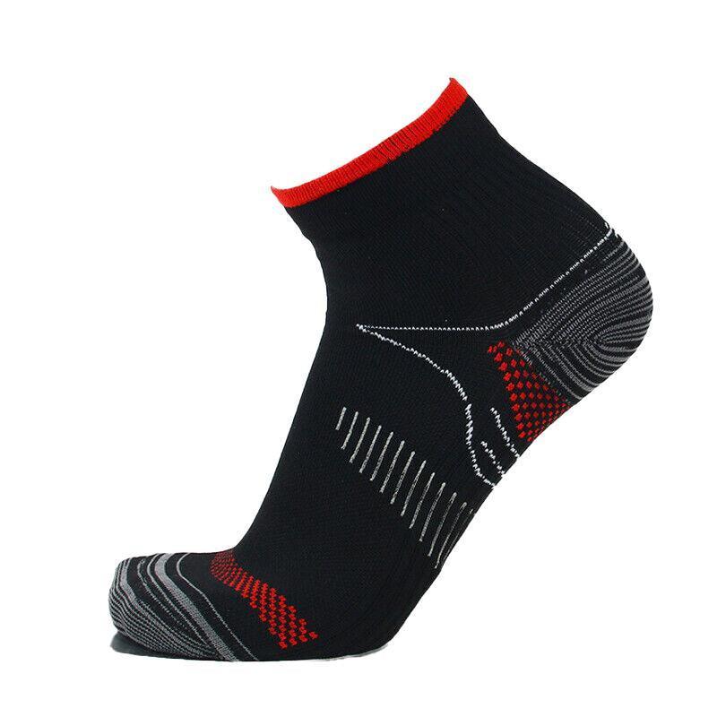 L XL Ankle Compression Socks for Foot Support and Daily Comfort Unisex - White-Grey