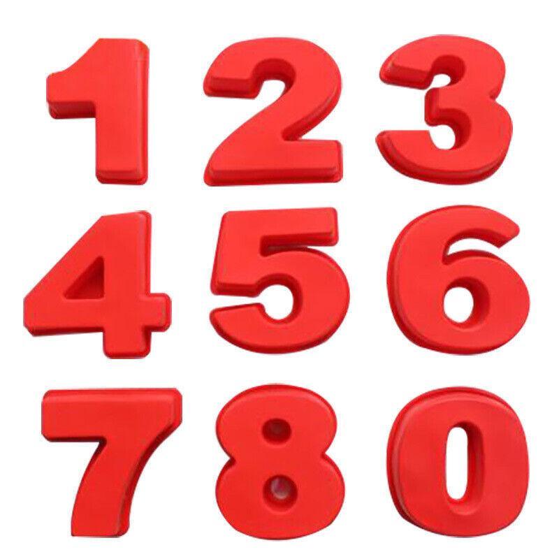 10 Inch Silicone Number Cake Mould Birthday Baking Pan Fondant Tools - 4