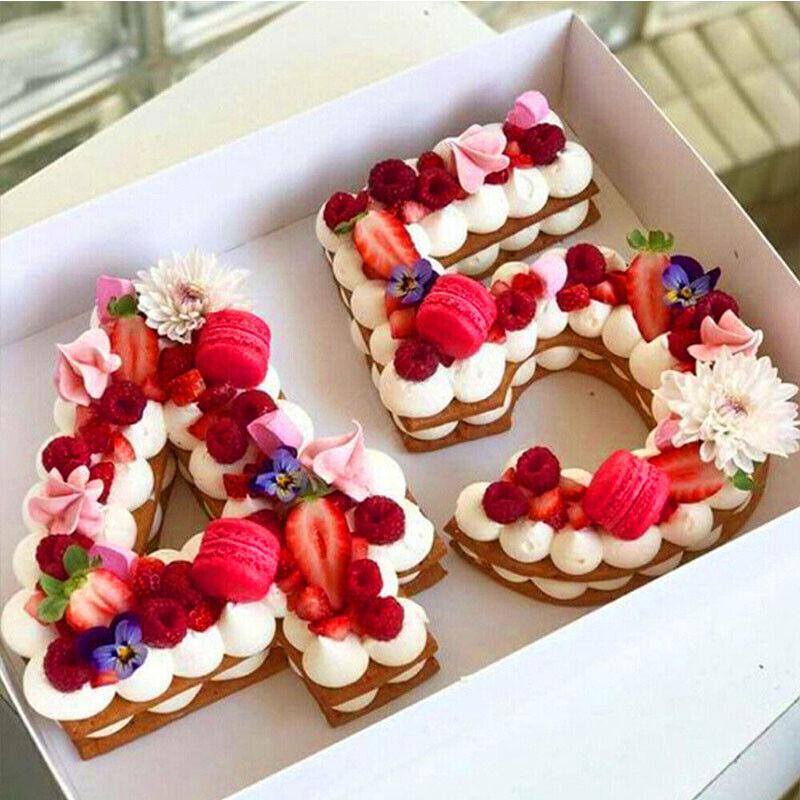 10 Inch Silicone Number Cake Mould Birthday Baking Pan Fondant Tools - 6 or 9