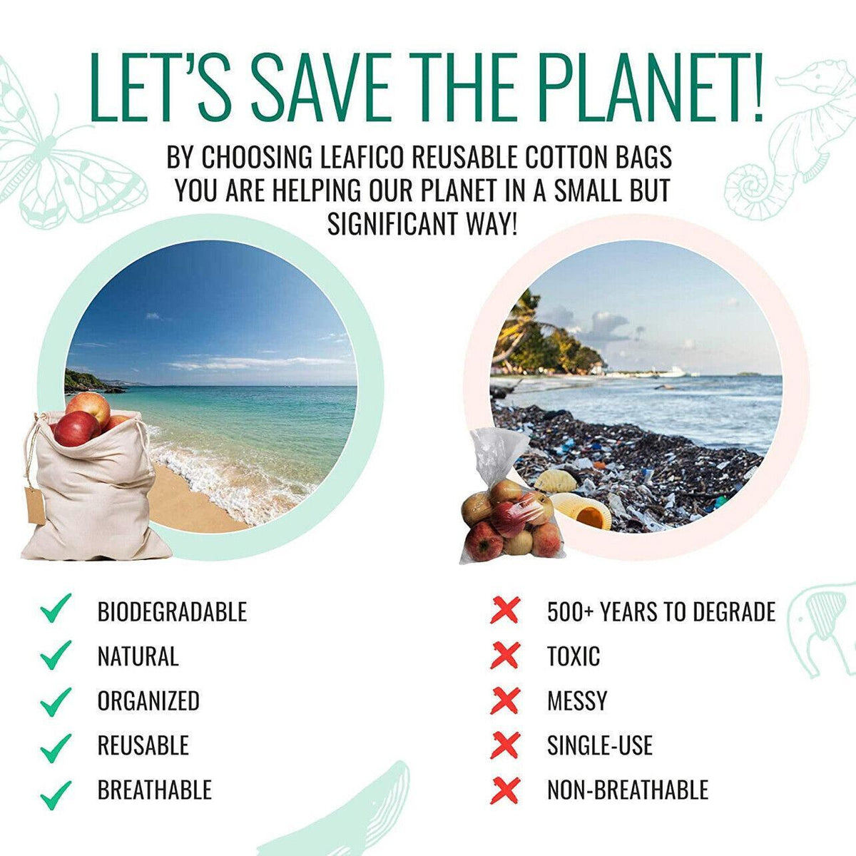 10X Canvas Cotton Drawstring Bags Linen Calico Tote Gift Storage Pouches - 25x35cm