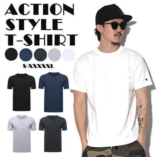 Men T-shirt Plain Blank Heavy Cotton Basic Tee Short Sleeve Large S - 5XL White - L