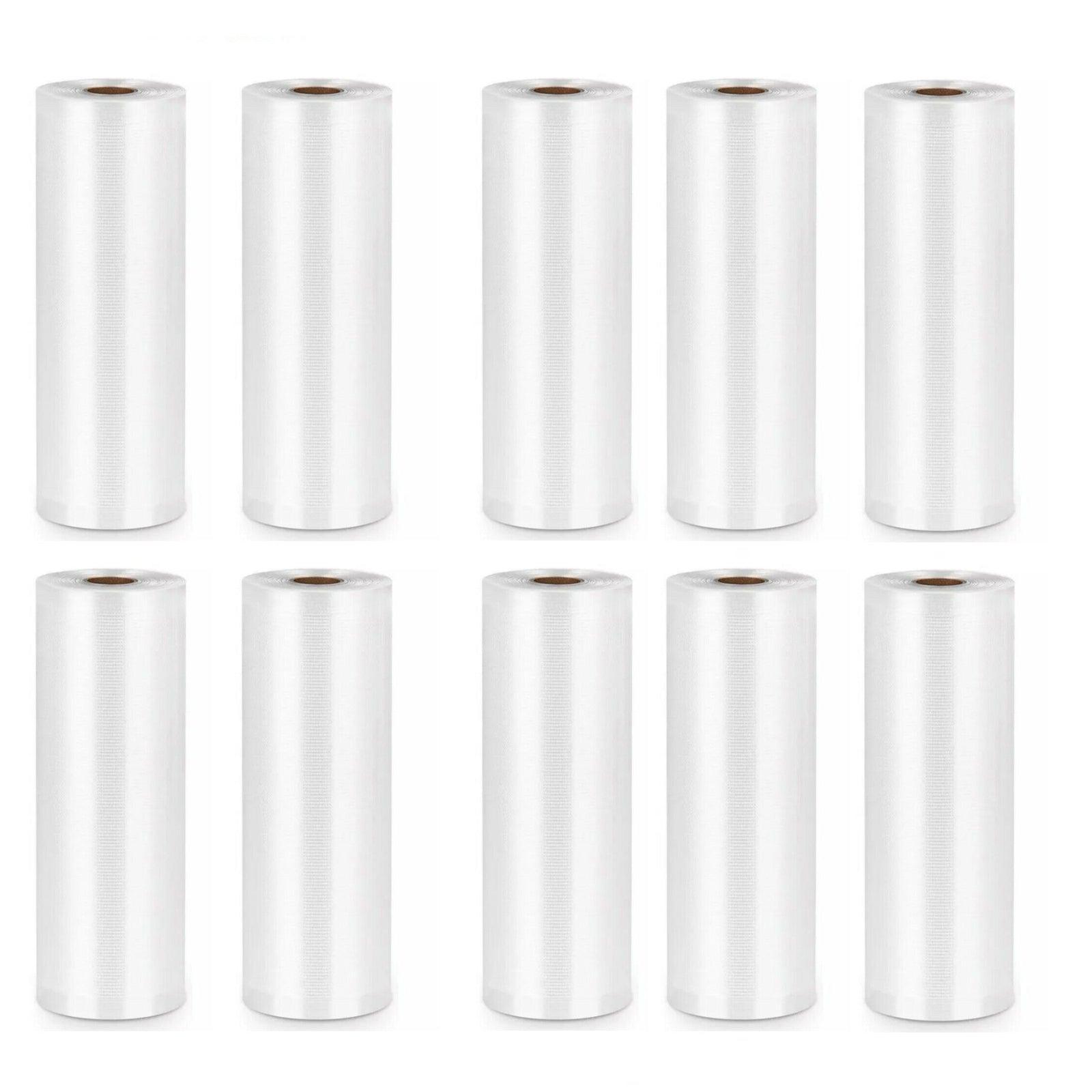 1-10x Commercial Heat-Resistant Vacuum Sealer Rolls for Food Storage - 2 Rolls (22cm x 5m)