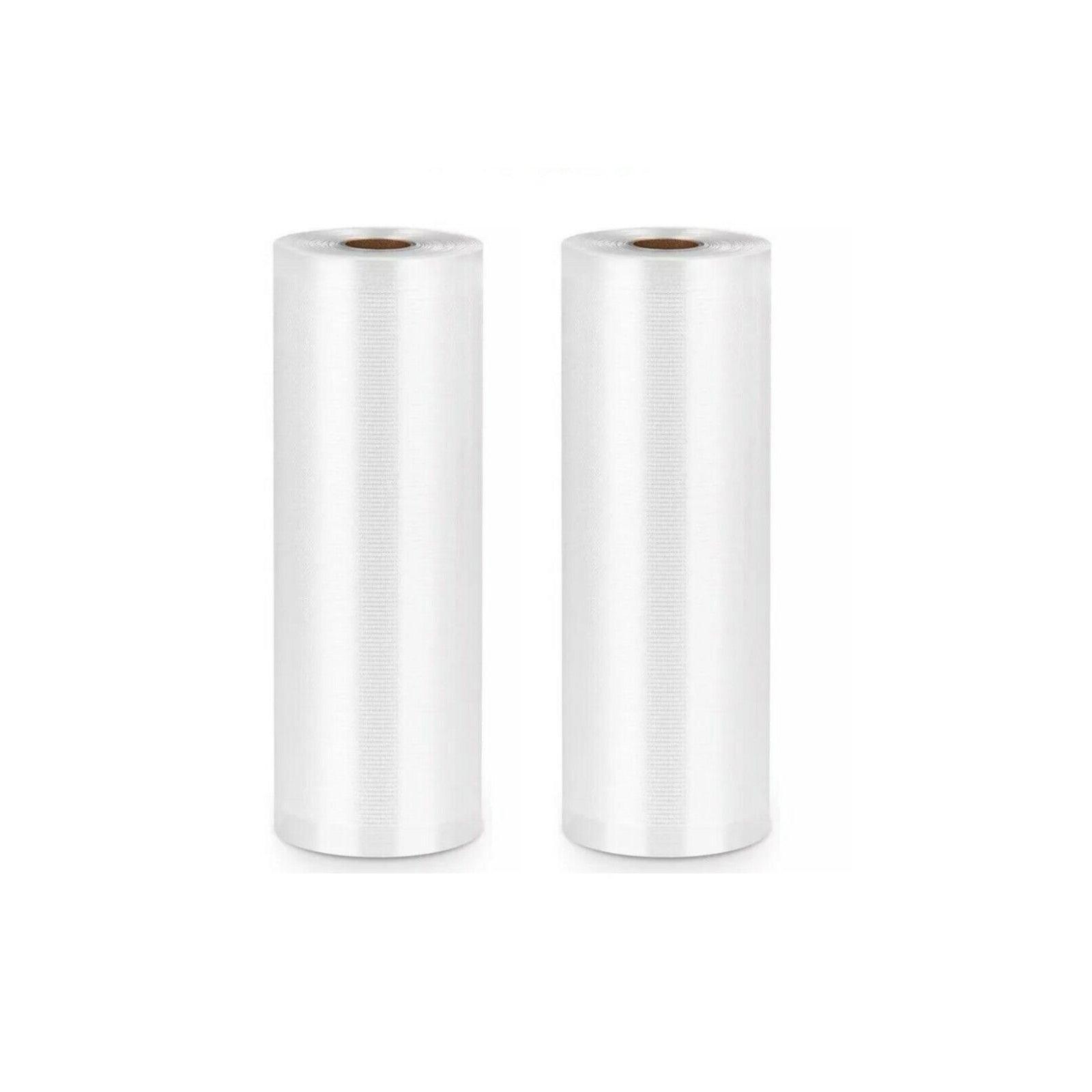 1-10x Commercial Heat-Resistant Vacuum Sealer Rolls for Food Storage - 2 Rolls (32cm x 5m)