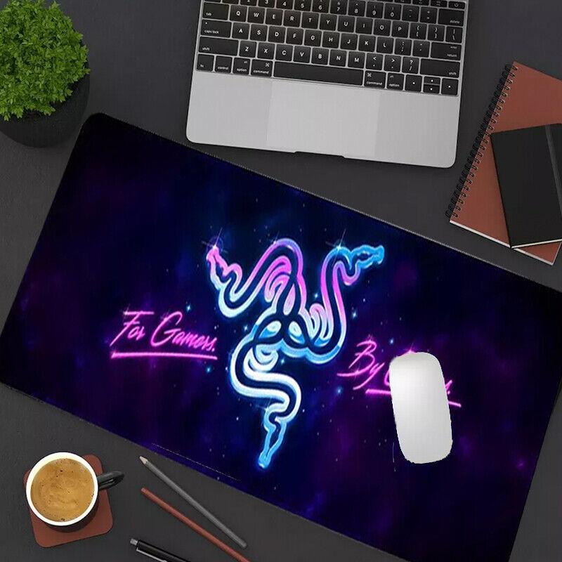 Gaming Keyboard and Mouse Pad Extended Desk Mat 800x300mm Non Slip Base - 11