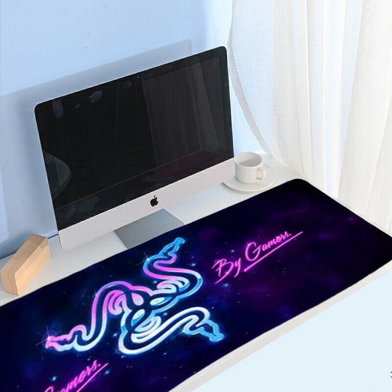 Gaming Keyboard and Mouse Pad Extended Desk Mat 800x300mm Non Slip Base - 11
