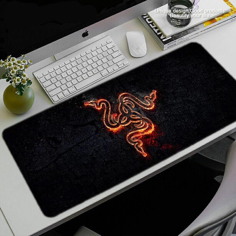 Gaming Keyboard and Mouse Pad Extended Desk Mat 800x300mm Non Slip Base - 11