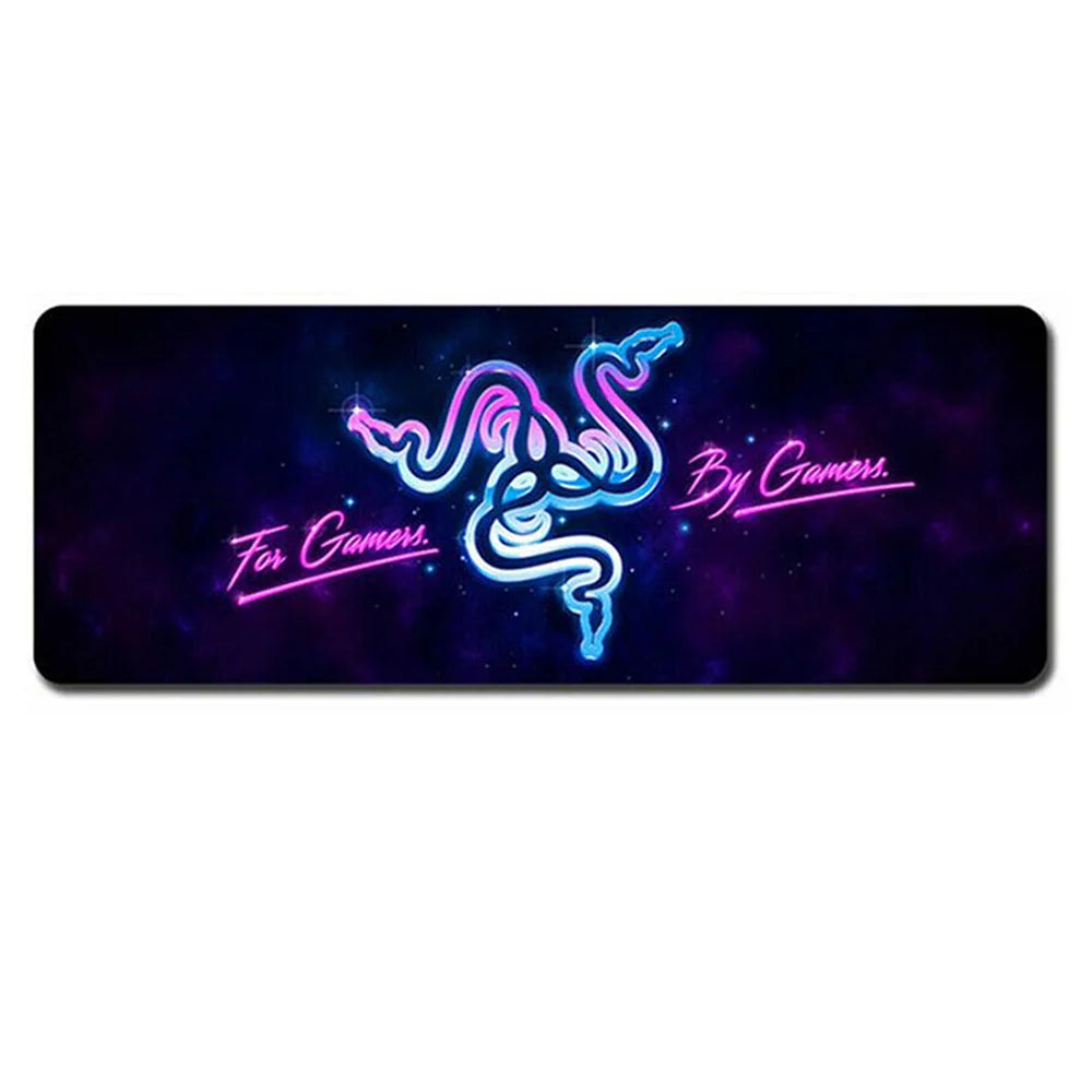 Gaming Keyboard and Mouse Pad Extended Desk Mat 800x300mm Non Slip Base - 16