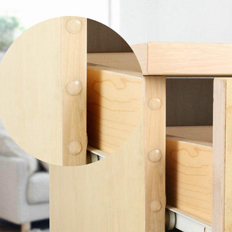 100PCS Clear Silicone Bumper Pads Self Adhesive Door Drawer Cabinet Furniture Stopper - 100PCS-10*2mm