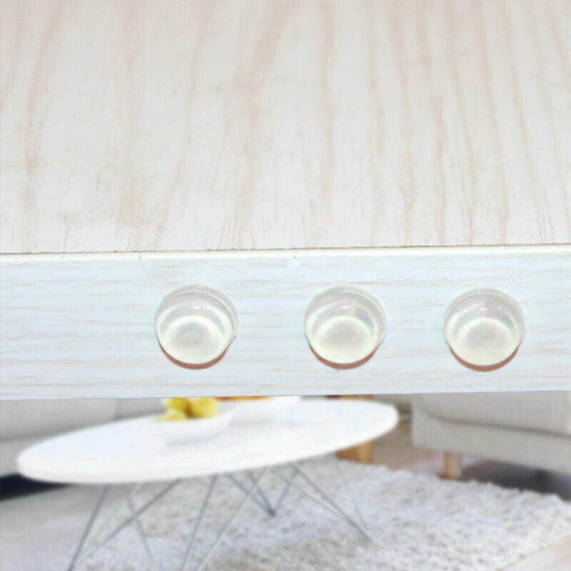 100PCS Clear Silicone Bumper Pads Self Adhesive Door Drawer Cabinet Furniture Stopper - 100PCS-10*2mm