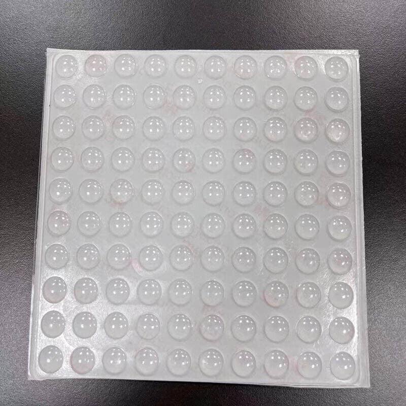 100PCS Clear Silicone Bumper Pads Self Adhesive Door Drawer Cabinet Furniture Stopper - 100PCS-10*2mm
