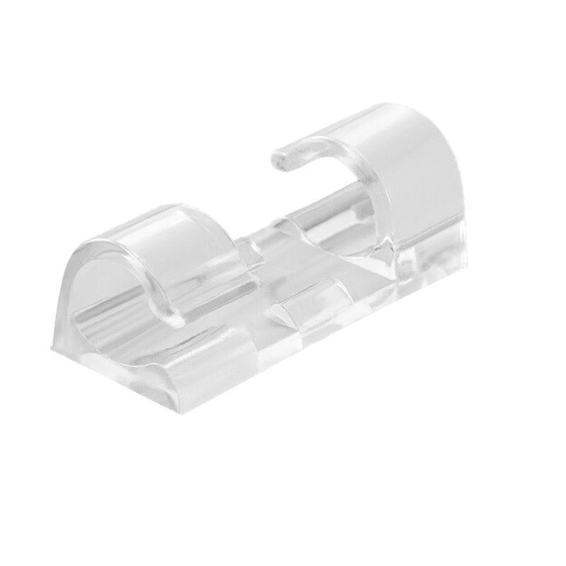 20PCS Cable Clips Management Holder Cord Wire Line Organizer Self-Adhesive M - M Size - Transparent x 20 PCS