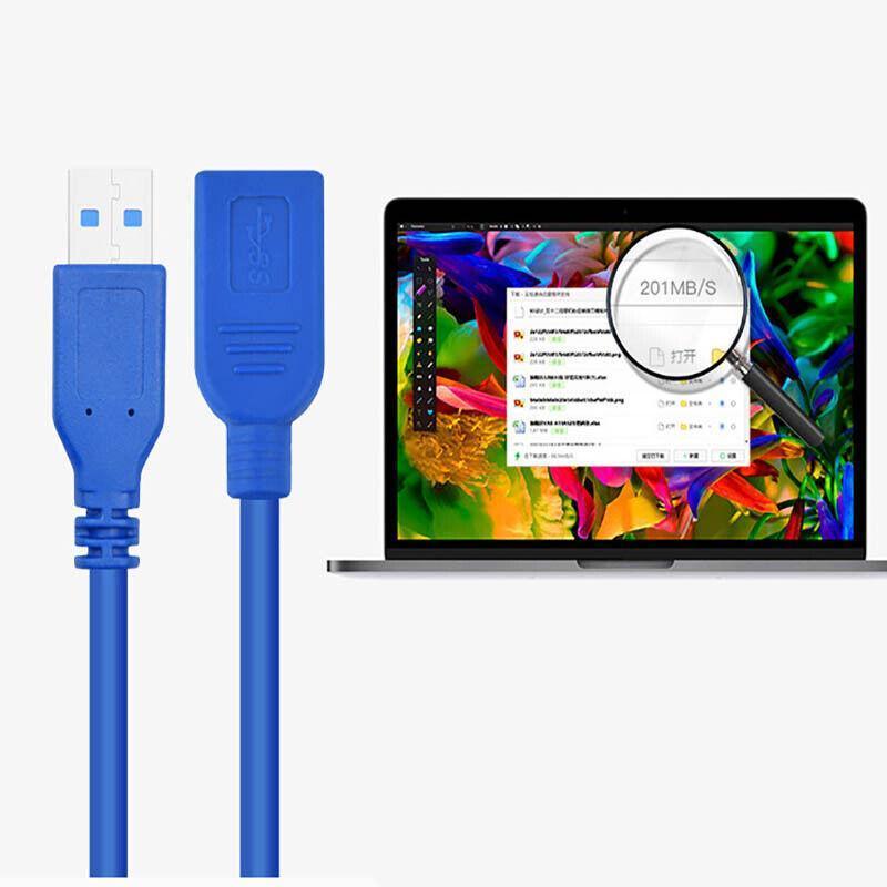 Super speed Usb 3.0 Male To Female Data Cable Extension Cord For Laptop Pc Camera - 1.5M