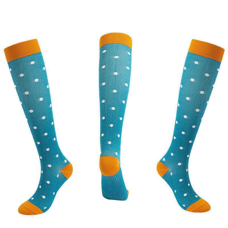 S/M Size Compression Socks Women Men Adult Medical Nursing Travel Stocking - Cat