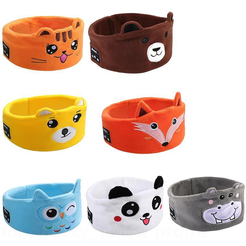 Cute Bluetooth Headband Headphones Wireless Sleep Music Mask with Mic - Grey-Hippo