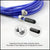 Aolikes Adjustable High Speed Steel Skipping Jump Rope Dual Bearings Gym Boxing - Black