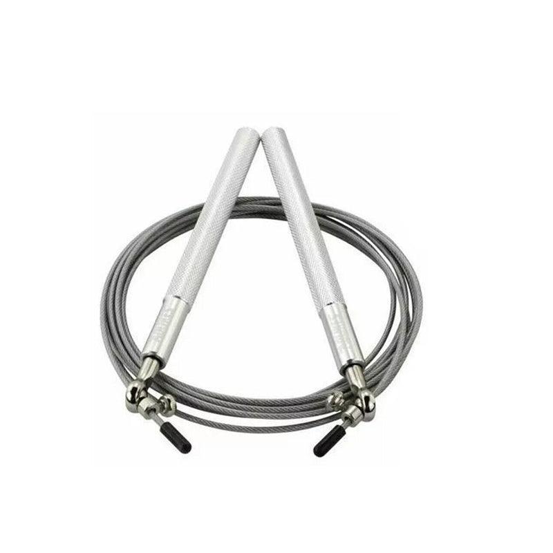 Aolikes Adjustable High Speed Steel Skipping Jump Rope Dual Bearings Gym Boxing - Red