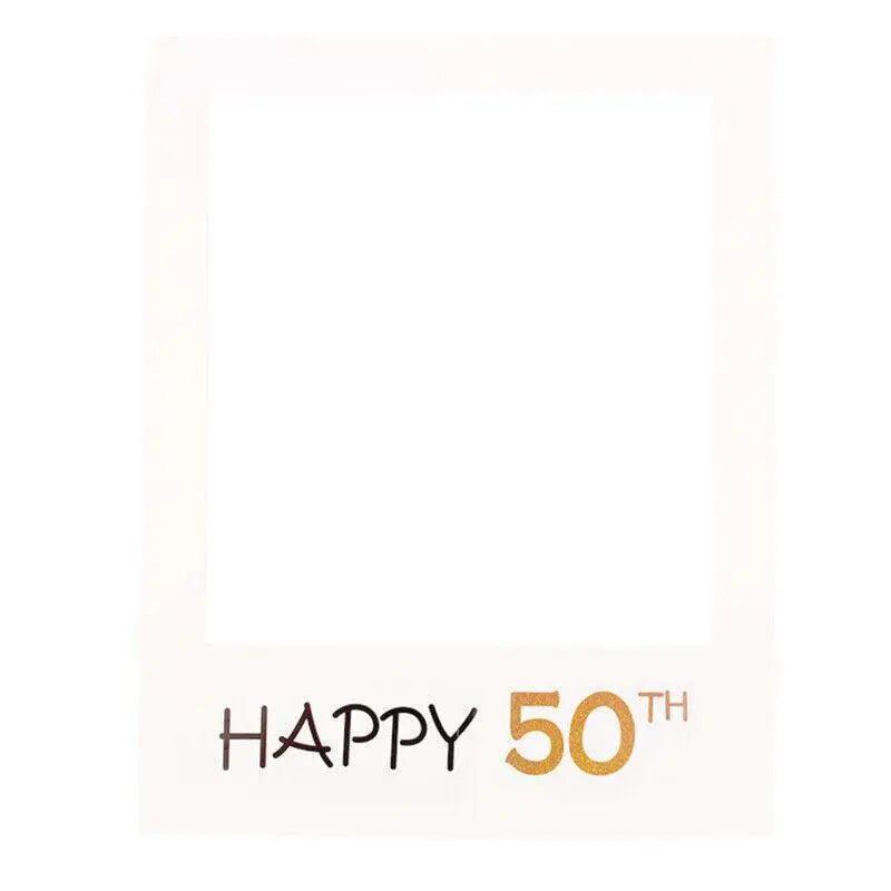1Th 18Th-60Th Photo Booth Props Picture Frame Wedding Birthday Party Decoration - Happy 1ST