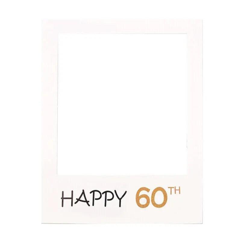 1Th 18Th-60Th Photo Booth Props Picture Frame Wedding Birthday Party Decoration - Happy 1ST