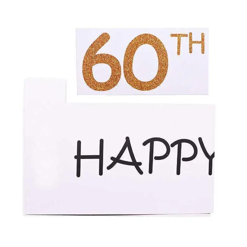 1Th 18Th-60Th Photo Booth Props Picture Frame Wedding Birthday Party Decoration - Happy 40TH