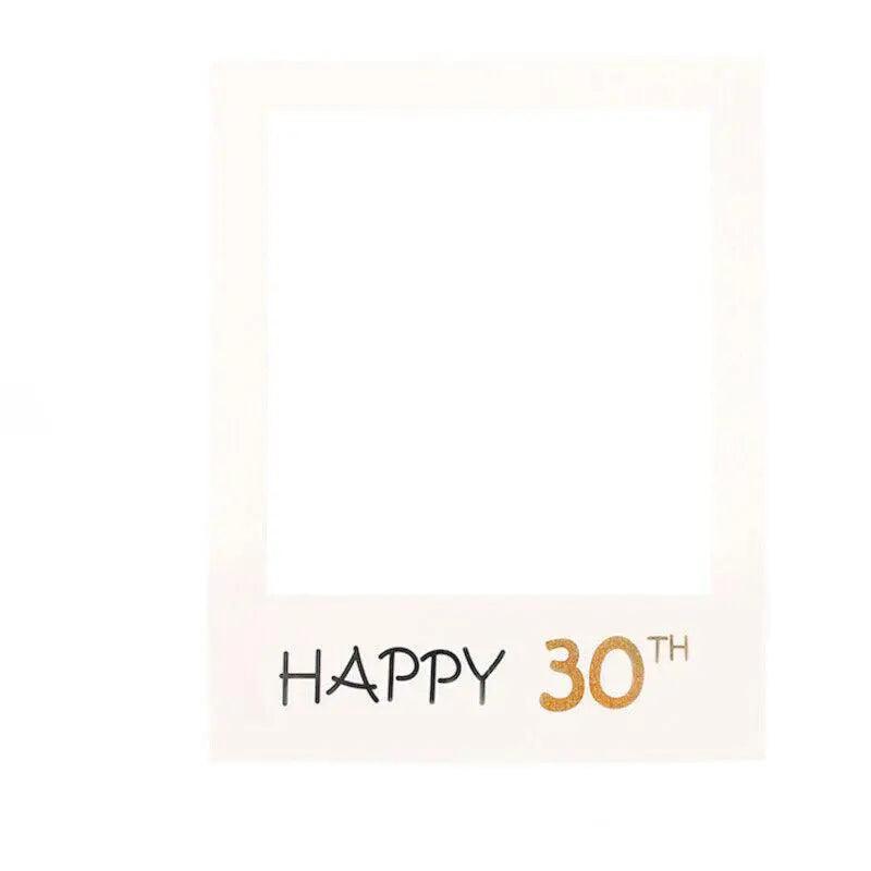 1Th 18Th-60Th Photo Booth Props Picture Frame Wedding Birthday Party Decoration - Happy 40TH