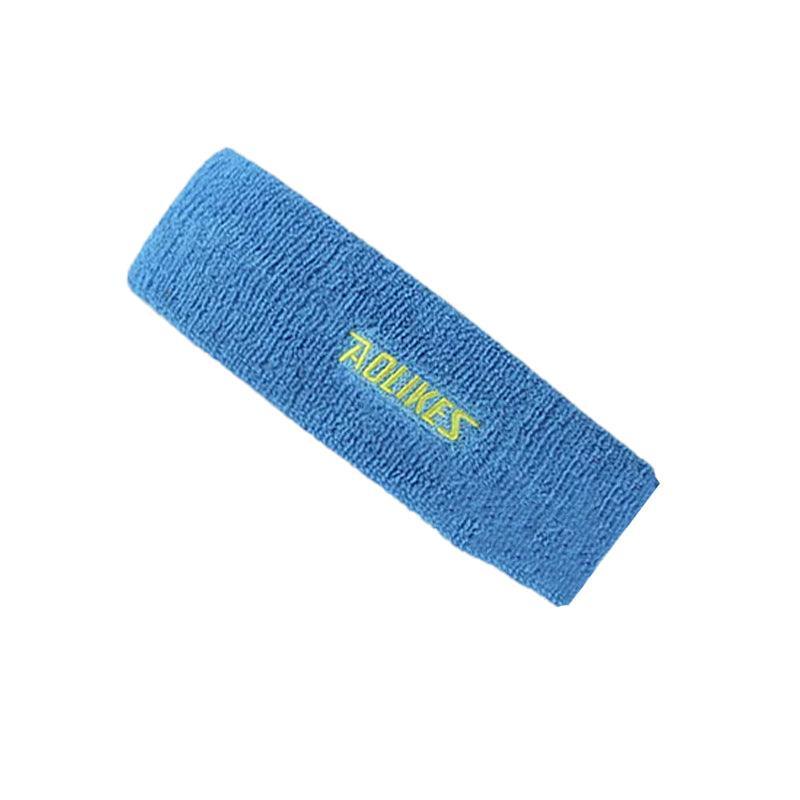 Aolikes Headbands Sweatband Cotton Hair Gym Yoga Stretch Sport Sweat Band - Yellow