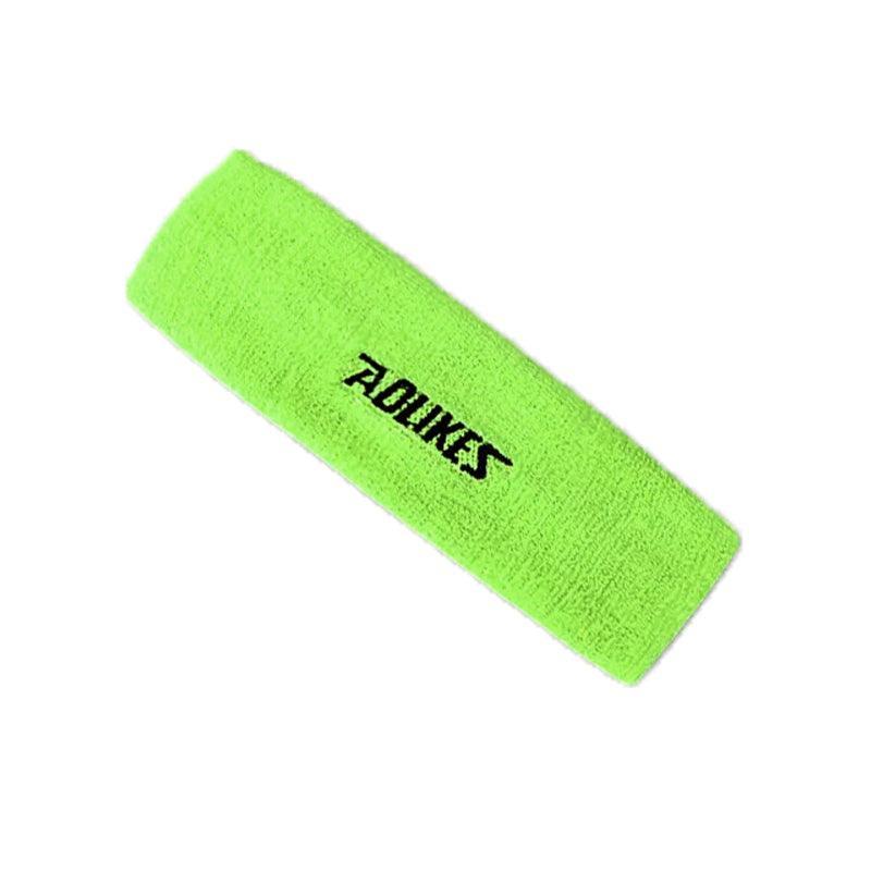 Aolikes Headbands Sweatband Cotton Hair Gym Yoga Stretch Sport Sweat Band - Yellow