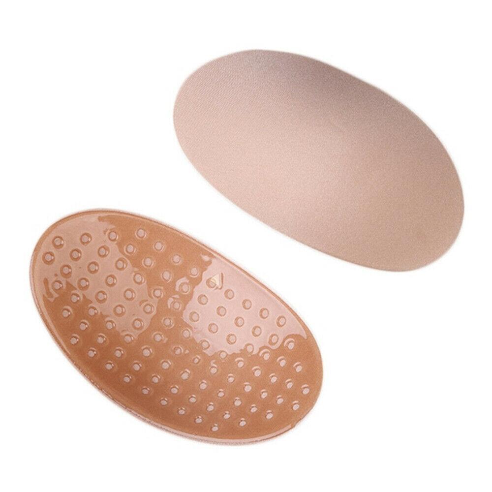 2Pcs Soft Anti-Slip Invisible Shoulder Pads Naturally Increased Silicone /Sponge - Clear (Silisone)