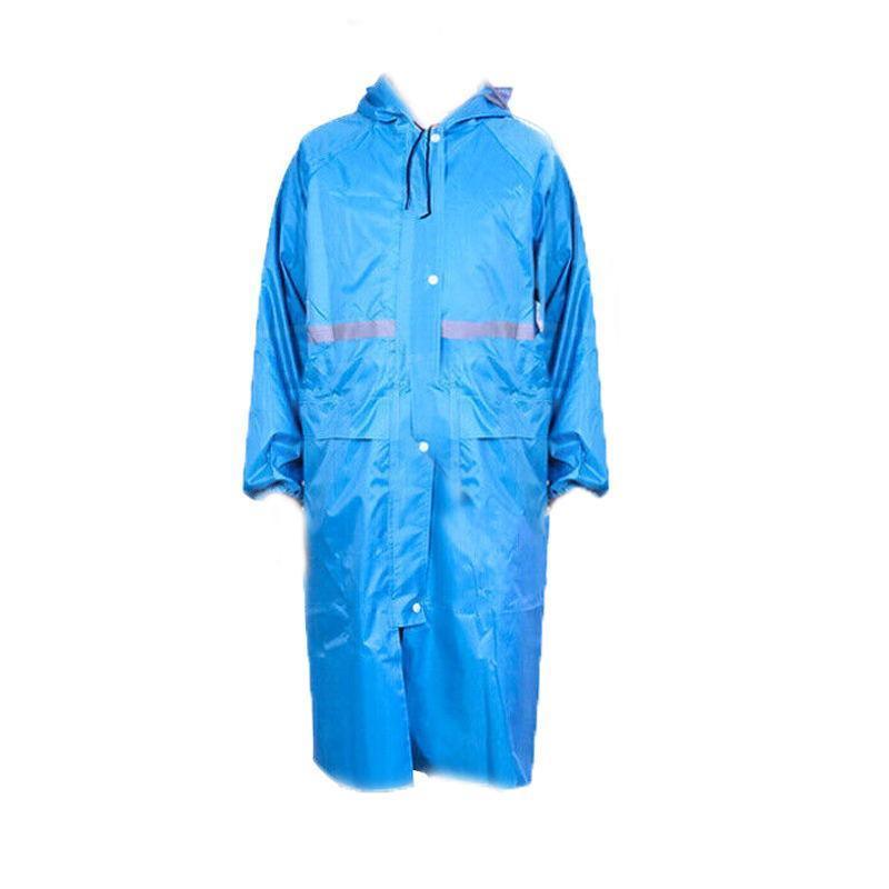 Men's Overalls Waterproof Raincoat Lightweight Work Hooded Long Coats RAIN COAT L Size - Yellow