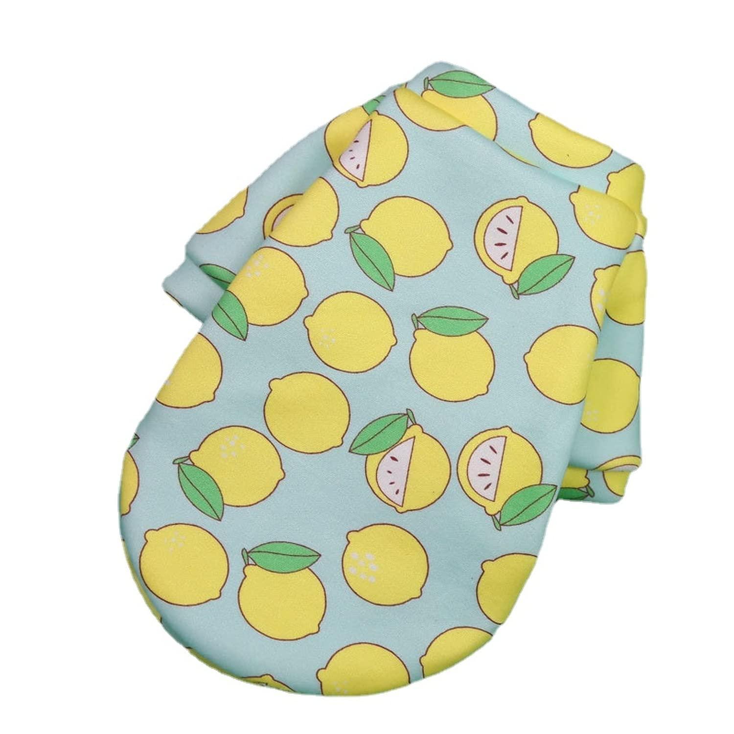 XS Cute Pet Dog Warm Jumper Sweater Clothes Cat Knitwear Knitted Coats Winter - Green Lemon