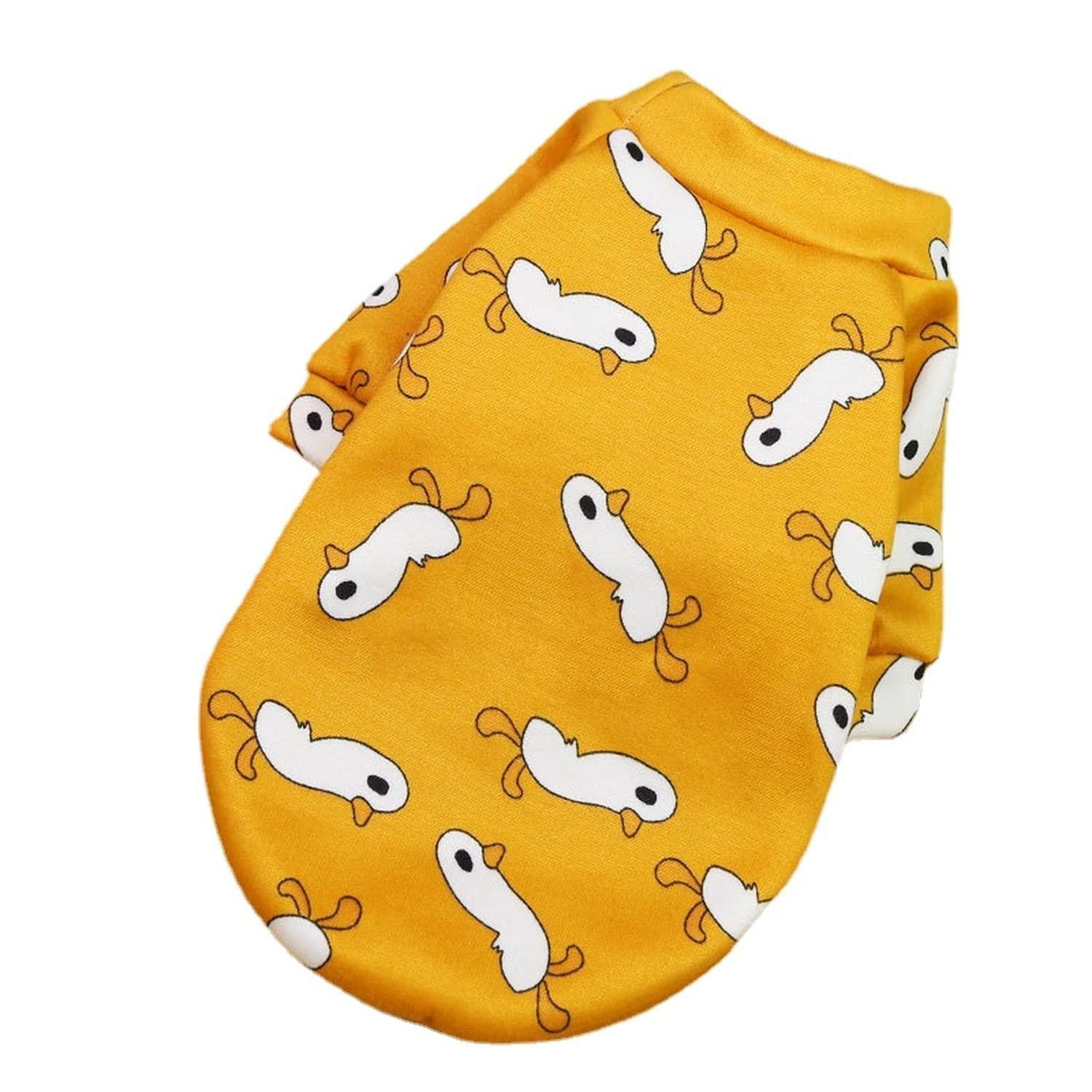 M Size Cute Pet Dog Warm Jumper Sweater Clothes Cat Knitwear Knitted Coats Winter - Yellow Shiba Inu